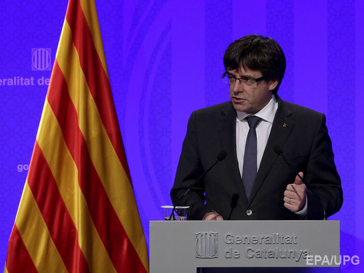 ﻿Пучдемон заявив, що Каталонія проголосить незалежність найближчими днями