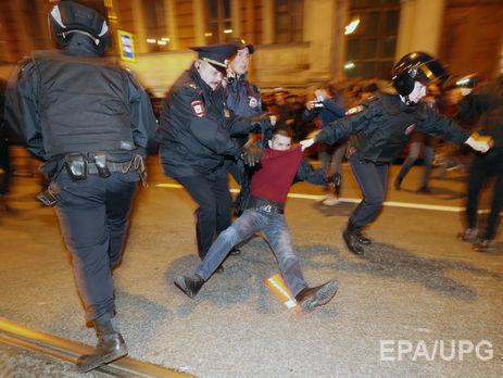 В ходе акций протеста в России задержано уже 270 человек