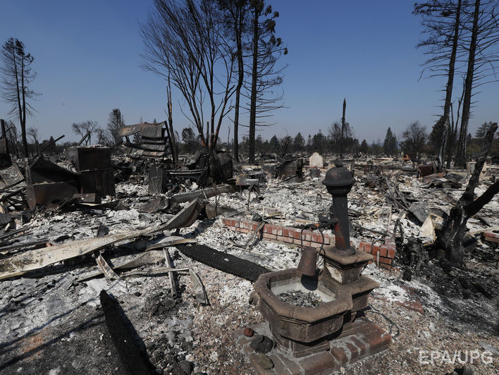 ﻿Кількість жертв лісових пожеж у Каліфорнії зросла до 40 осіб