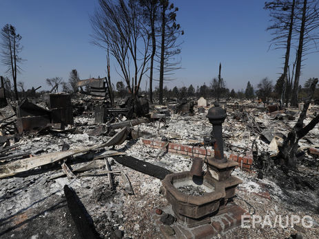 Число жертв лесных пожаров в Калифорнии возросло до 40 человек