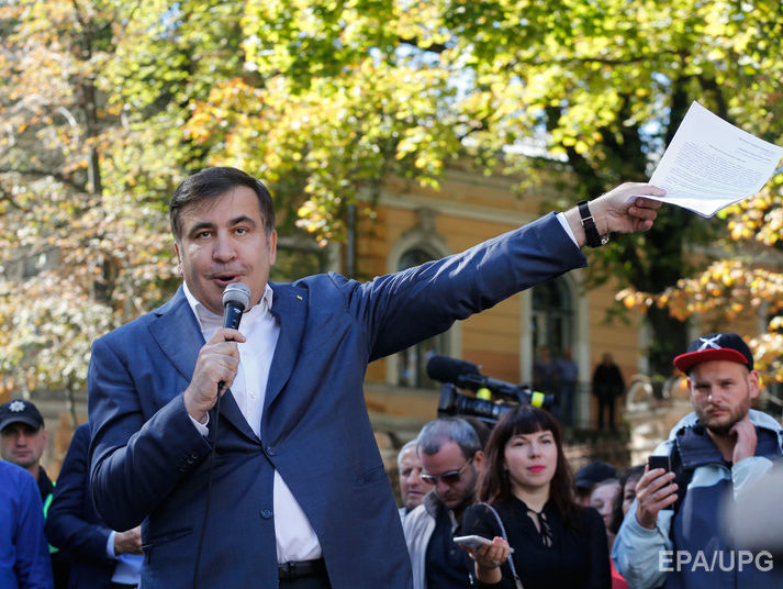 Саакашвили призвал президента подать в отставку: Пока есть Порошенко, ничего хорошего не будет