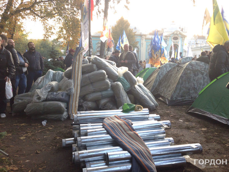 Найем: Палаточный лагерь останется под Радой. Следующий сбор людей объявлен на четверг
