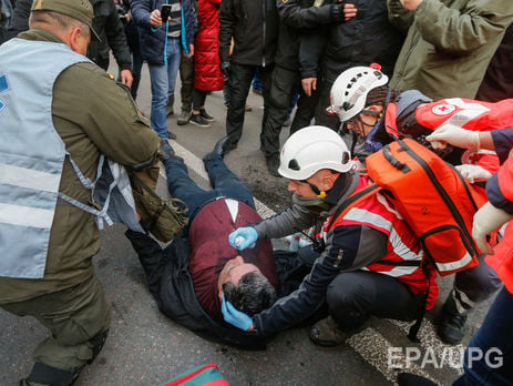 Нацполиция: В стычках на Грушевского пострадали четыре человека