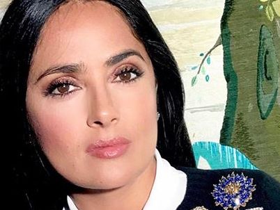 Хайек поцеловала гиппопотама