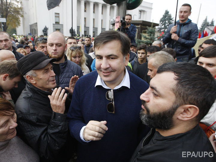 Саакашвили: Я решил переместиться к протестующим на площадь под Радой