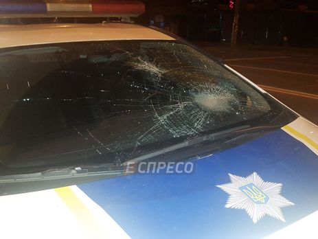 В Киеве автомобиль патрульных сбил пешехода