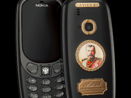 ﻿"Вера. Царь. Отечество". У РФ випустили титанові Nokia 3310 із зображенням Миколи II