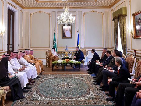 Порошенко: Украина заинтересована в инвестициях Саудовской Аравии и участии саудовских компаний в приватизации