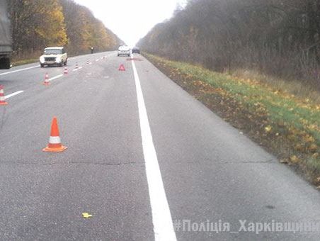 ﻿У Харківській області чоловік загинув під колесами двох автомобілів