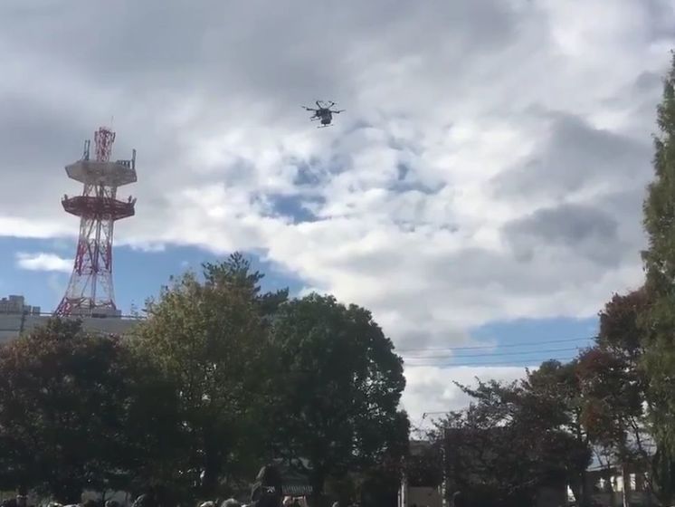 ﻿У Японії дрон упав у натовп. Відео
