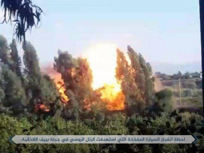 ﻿"Аль-Каїда" заявила, що терорист-смертник підірвав російський військовий конвой біля авіабази Хмеймім у Сирії