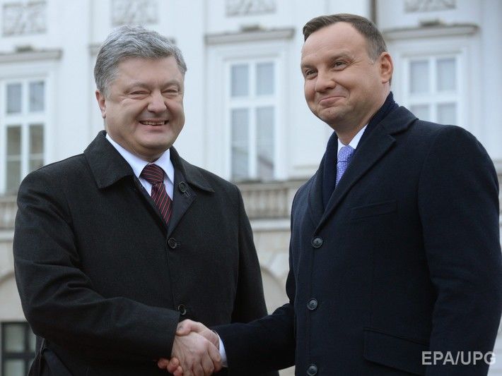 ﻿Порошенко в розмові з Дудою заявив, що сподівається на зміцнення стратегічного партнерства між Україною і Польщею