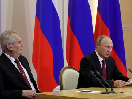 Путин – Земану: У нас растет интерес к чешскому языку