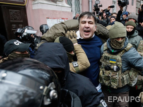 Сторонники Саакашвили дошли до палаточного городка под Верховной Радой