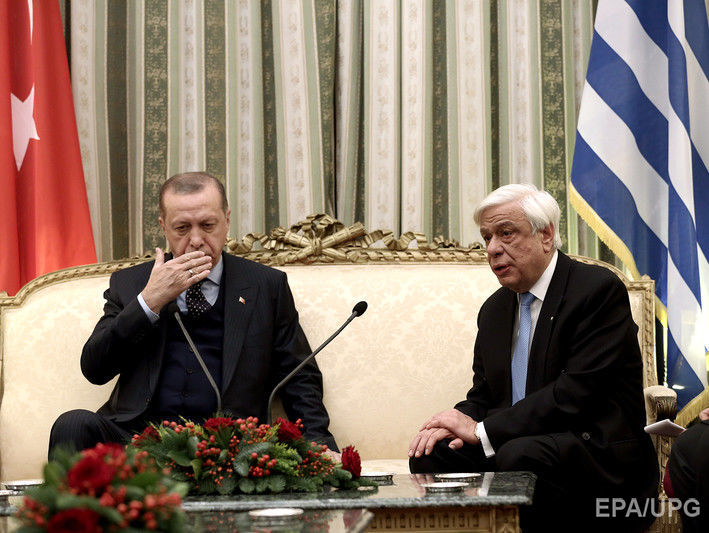 ﻿Ердоган під час історичного візиту в Афіни закликав переглянути договір про кордон між Туреччиною і Грецією