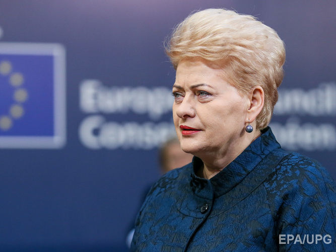 ﻿Грібаускайте заявила, що Литва не втручається в ситуацію і не коментує питання про Саакашвілі