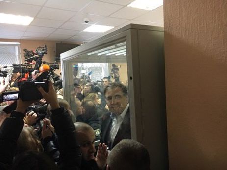 Печерський райсуд обирає запобіжний захід Саакашвілі. Трансляція