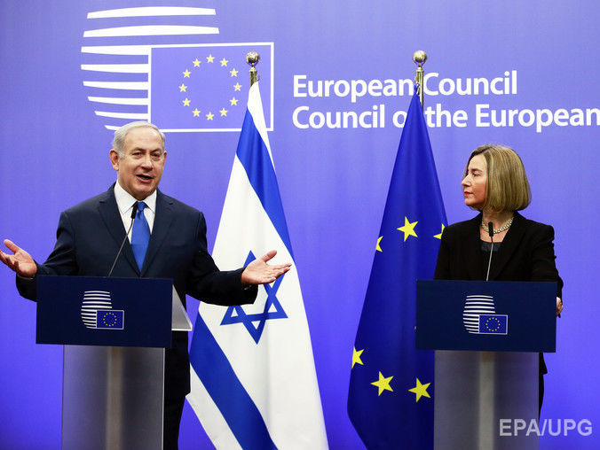 Могеріні заявила, що країни ЄС не переноситимуть своїх посольств у Ізраїлі з Тель-Авіва до Єрусалима