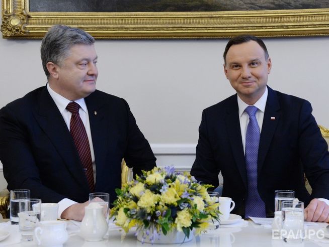 В адміністрації президента Польщі заявили, що переговори Дуди з Порошенком будуть "чесними, жорсткими та важкими"
