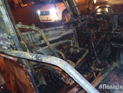 У Харкові під час руху загорілася маршрутка