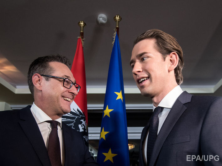 В Австрії до урядової коаліції увійшла ультраправа партія