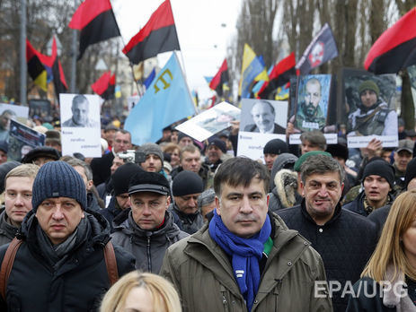 Саакашвили о стычках в Октябрьском дворце: Нас, вместо того, чтобы встретила дирекция, встретили силы Нацгвардии, которые спровоцировали насилие