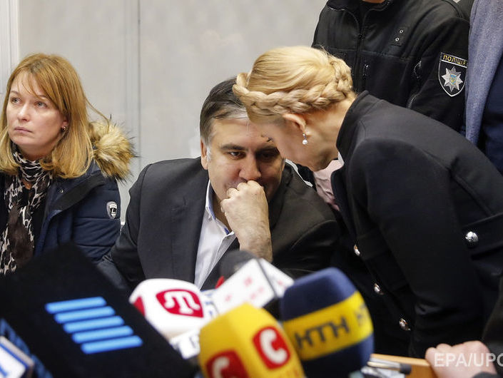 Тимошенко осудила штурм Октябрьского дворца сторонниками Саакашвили