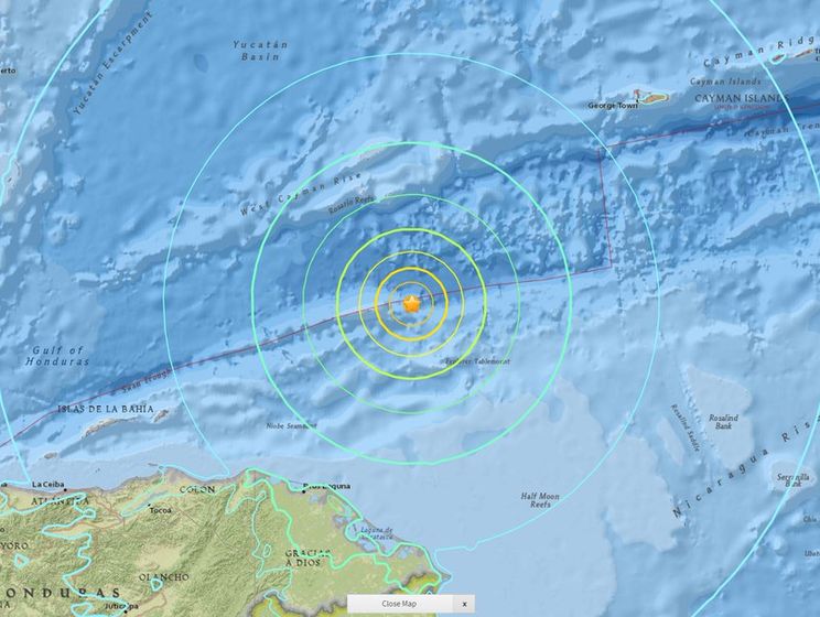 Біля узбережжя Гондурасу стався потужний землетрус, є загроза цунамі