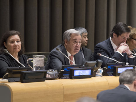 Гутерріш заявив, що врегулювання конфлікту на Донбасі є для ООН одним із пріоритетів у 2018 році