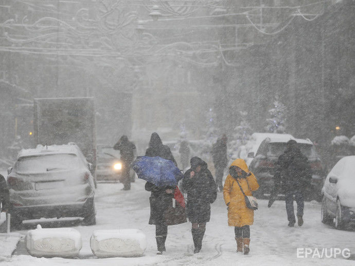 В Украине объявили штормовое предупреждение из-за сильных снегопадов