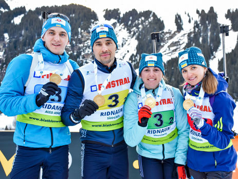 Збірна України з біатлону перемогла в змішаній естафеті на чемпіонаті Європи