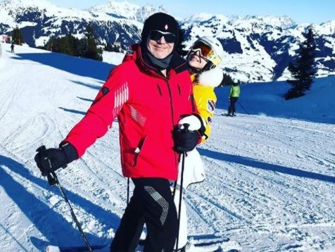 Пресняков и Подольская поставили двухлетнего сына на лыжи