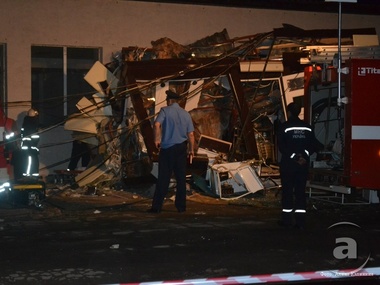 В Харькове упал строительный кран