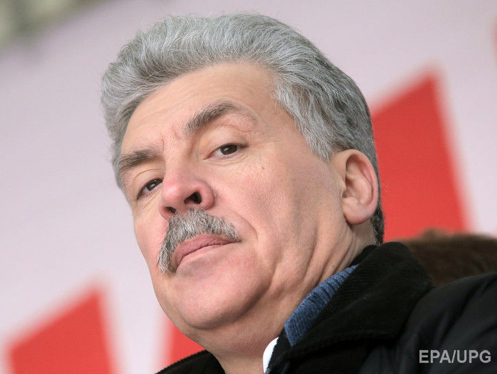 Кандидат у президенти РФ Грудінін пообіцяв журналісту Дудю, що зголить вуса, якщо не набере на виборах 15%