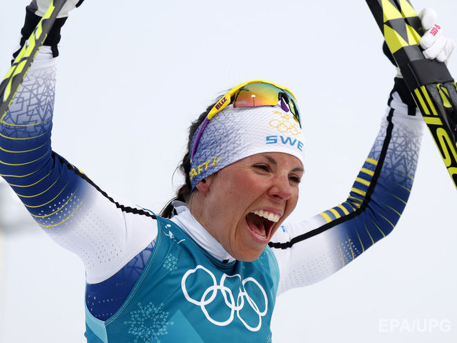 Олимпийское золото в женском скиатлоне выиграла шведская лыжница Калла