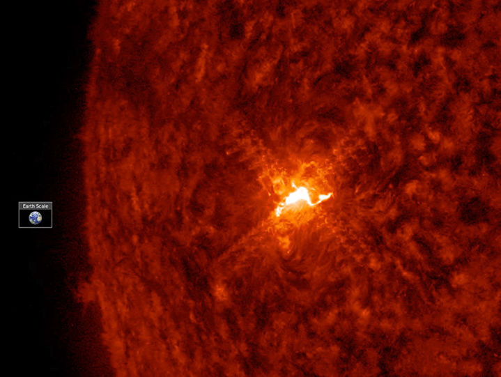 NASA опублікувало фото спалаху на Сонці