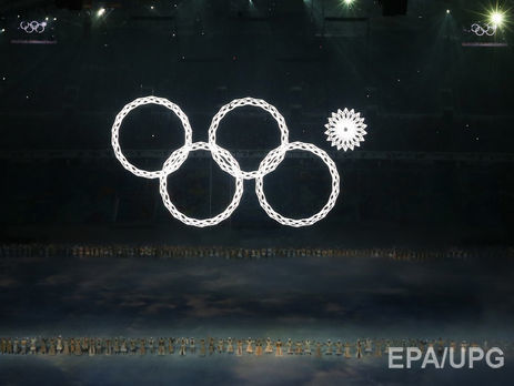 На сайті МОК сторінку 404 проілюстрували кільцем, що не розкрилося на Олімпіаді в Сочі