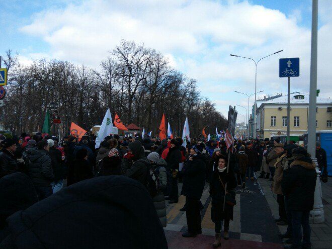 На марші пам'яті Нємцова у Москві затримали трьох осіб