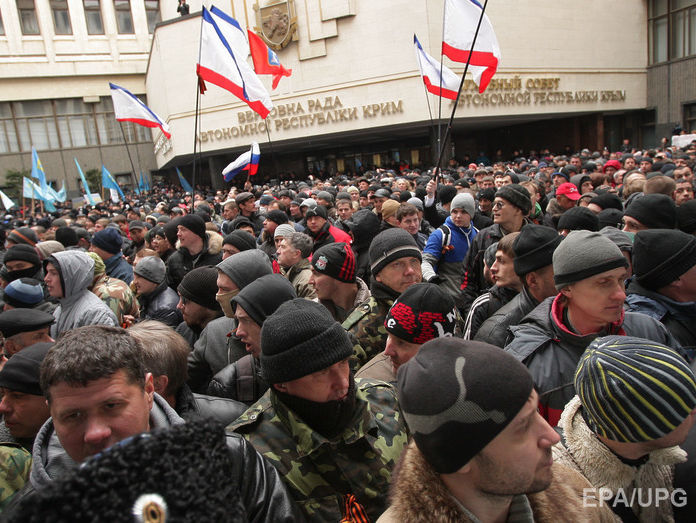В митингах 26 февраля 2014 года в Крыму участвовали переодетые в гражданское российские военные – прокуратура АРК