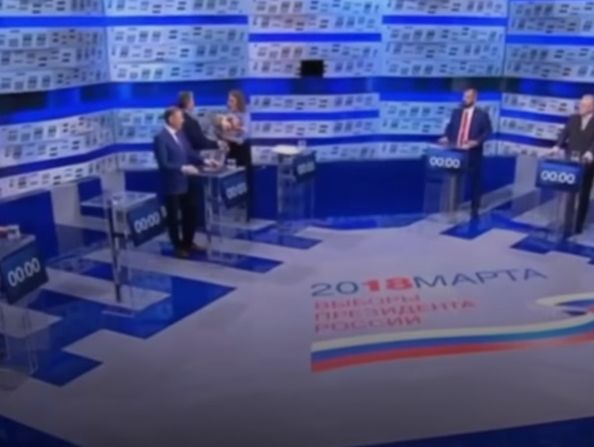 Кандидат у президенти РФ Грудінін під час дебатів попросив вибачення перед Собчак за Жириновського і покинув студію. Відео