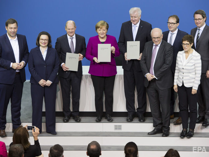 Новое правительство Германии осудило аннексию Крыма и вмешательство России на востоке Украины