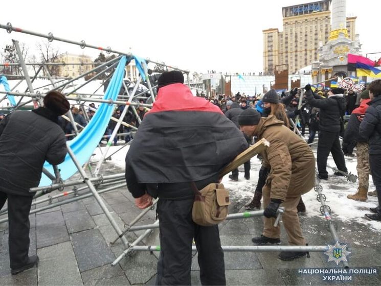 Масові акції в Україні пройшли без серйозних порушень, на Майдані затримано трьох активістів – поліція