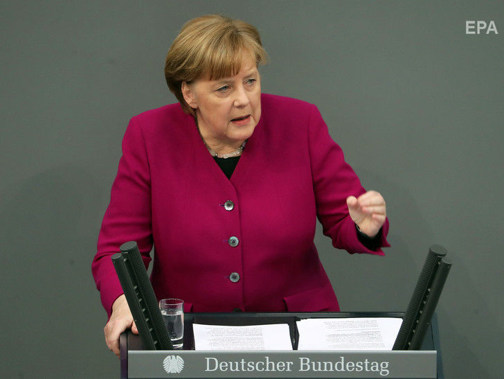 Меркель заявила, что одной из задач нового немецкого правительства является установление мира на Донбассе