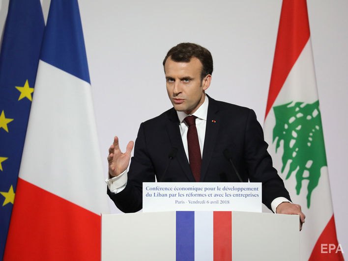 Макрон заявив, що Франція, США та Великобританія завдали ударів по підпільному хімічному арсеналу Сирії