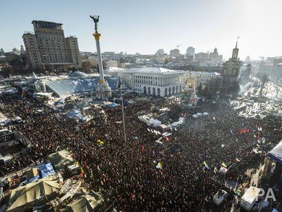Массовые протесты, которые привели к смене власти в Украине, произошли в конце 2013-го начале 2014 года