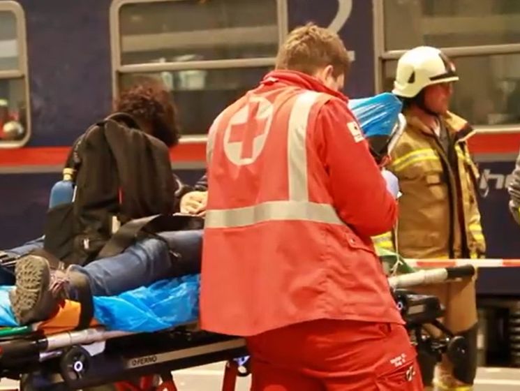 В австрійському Зальцбурзі зіткнулися потяги, десятки постраждалих. Відео