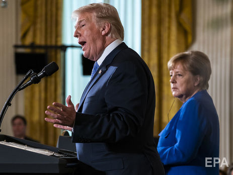 Трамп і Меркель вийшли до преси після переговорів