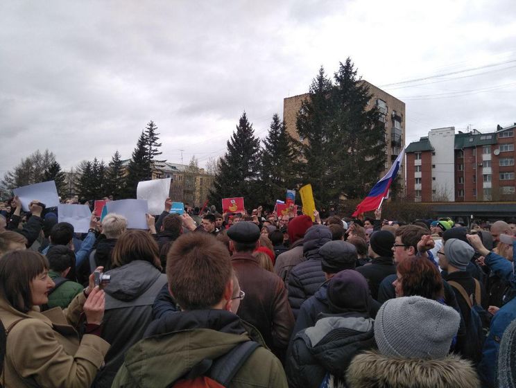 Почалася акція протесту прибічників Навального у Москві та Санкт-Петербурзі. Трансляція