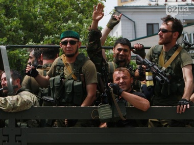 Представители "Донецкой народной республики" отрицают, что за них воюют чеченцы