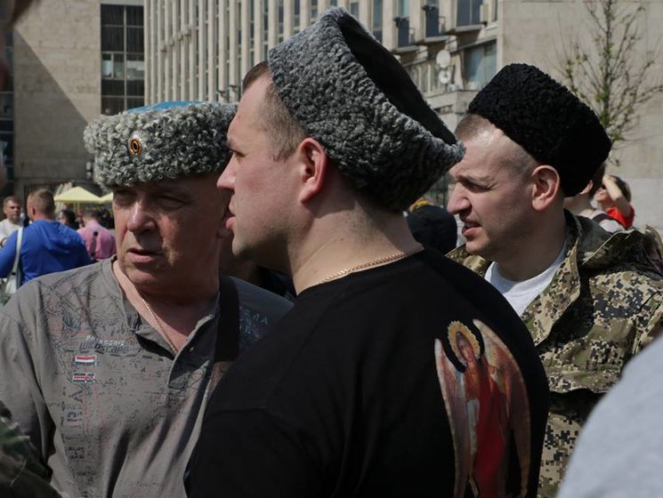 "Козаки", які били демонстрантів у Москві, воювали проти ЗСУ на Донбасі